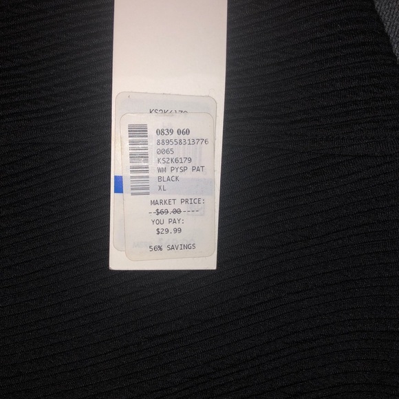 NWT Kensie Black Material Skirt with Zipper Sz XL - Picture 2 of 4